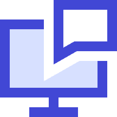 Desktop Chat Icon from Sharp Duo Set