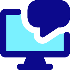 Desktop Chat Icon from Core Pop Set