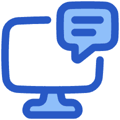 Desktop Chat Icon from Plump Duo Set