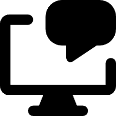 Desktop Chat Icon from Core Remix Set