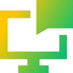 Desktop Chat Icon from Sharp Gradient Set