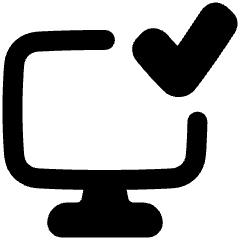 Desktop Check Icon from Plump Remix Set