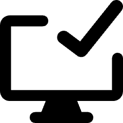 Desktop Check Icon from Core Remix Set