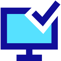 Desktop Check Icon from Sharp Pop Set