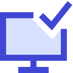 Desktop Check Icon from Sharp Duo Set