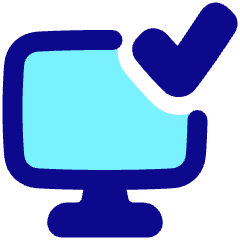 Desktop Check Icon from Plump Pop Set