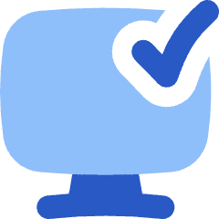 Desktop Check Icon from Flex Flat Set