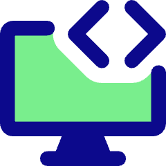 Desktop Code Icon from Core Pop Set