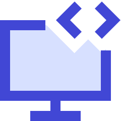 Desktop Code Icon from Sharp Duo Set