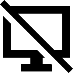Desktop Disable Icon from Sharp Solid Set