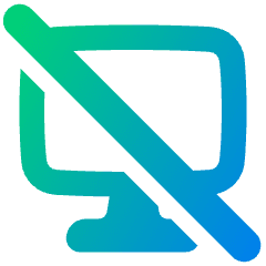 Desktop Disable Icon from Plump Gradient Set