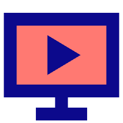 Desktop Display Live Tv Icon from Sharp Pop Set