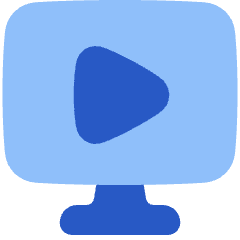 Desktop Display Live Tv Icon from Plump Flat Set