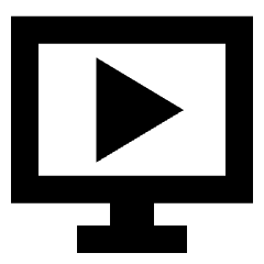 Desktop Display Live Tv Icon from Sharp Solid Set