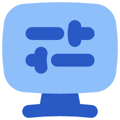 Desktop Display Settings Icon from Flex Flat Set