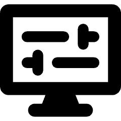 Desktop Display Settings Icon from Core Solid Set