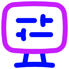 Desktop Display Settings Icon from Flex Neon Set