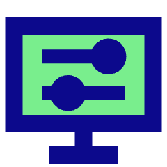 Desktop Display Settings Icon from Sharp Pop Set
