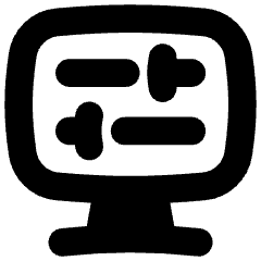 Desktop Display Settings Icon from Flex Solid Set