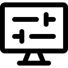 Desktop Display Settings Icon from Core Line Set