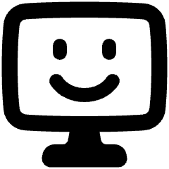 Desktop Emoji Icon from Plump Solid Set