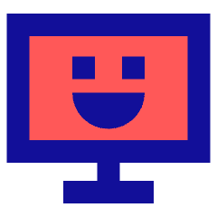 Desktop Emoji Icon from Sharp Pop Set