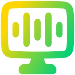 Desktop Equalizer Icon from Plump Gradient Set