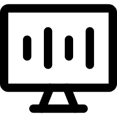 Desktop Equalizer Icon from Core Line Set