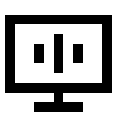 Desktop Equalizer Icon from Sharp Line Set