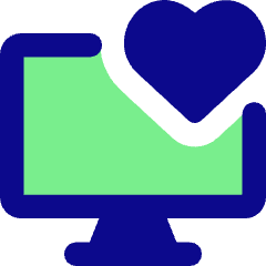 Desktop Favorite Heart Icon from Core Pop Set