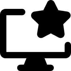 Desktop Favorite Star Icon from Core Remix Set