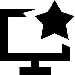 Desktop Favorite Star Icon from Sharp Remix Set