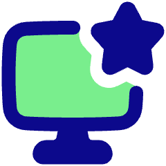 Desktop Favorite Star Icon from Plump Pop Set