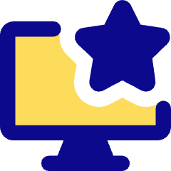 Desktop Favorite Star Icon from Core Pop Set