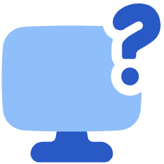 Desktop Help Icon from Plump Flat Set