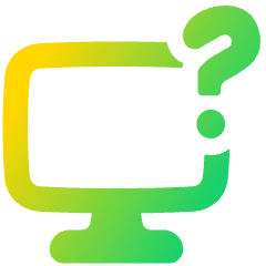 Desktop Help Icon from Plump Gradient Set