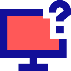 Desktop Help Icon from Sharp Pop Set