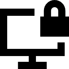 Desktop Lock Icon from Sharp Remix Set