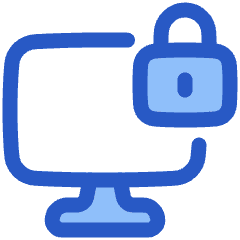 Desktop Lock Icon from Plump Duo Set