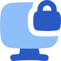 Desktop Lock Icon from Flex Flat Set