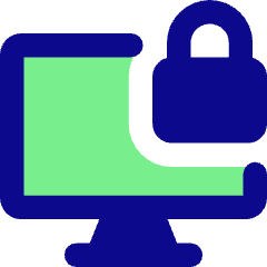 Desktop Lock Icon from Core Pop Set