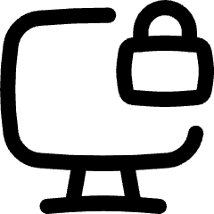 Desktop Lock Icon from Flex Line Set