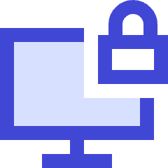 Desktop Lock Icon from Sharp Duo Set