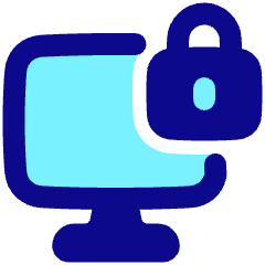Desktop Lock Icon from Plump Pop Set