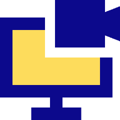 Desktop Meeting Icon from Sharp Pop Set