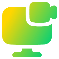 Desktop Meeting Icon from Plump Gradient Set
