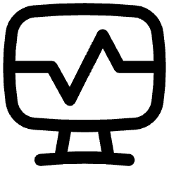 Desktop Monitor Browse Activity Performance Icon from Flex Line Set