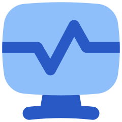 Desktop Monitor Browse Activity Performance Icon from Flex Flat Set