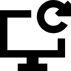 Desktop Refresh Icon from Sharp Solid Set