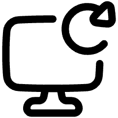 Desktop Refresh Icon from Plump Line Set